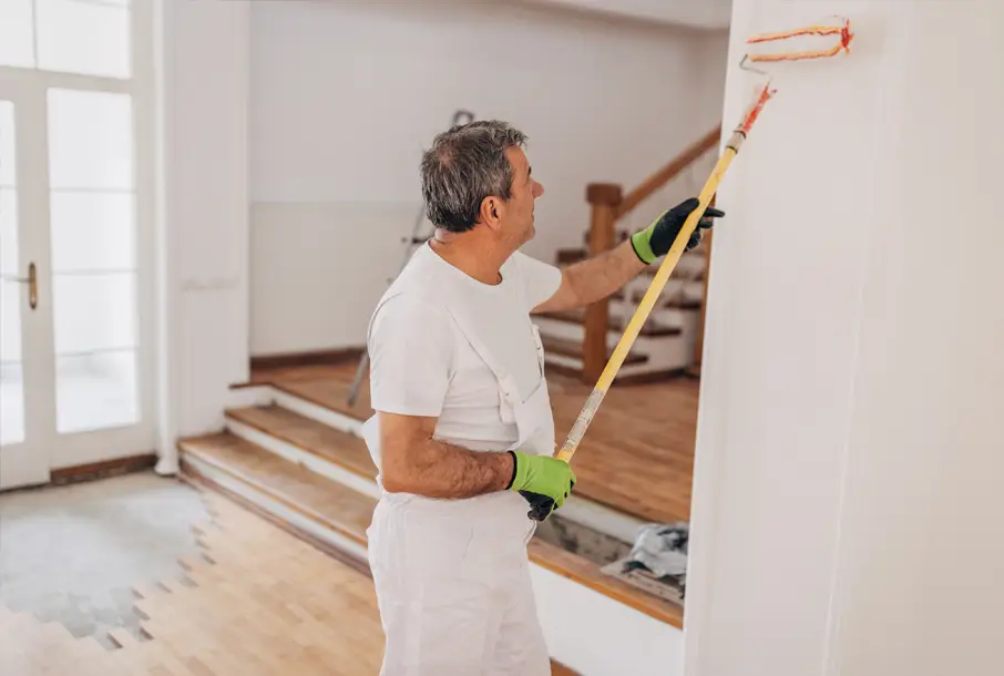 Makellos gestrichene Wände